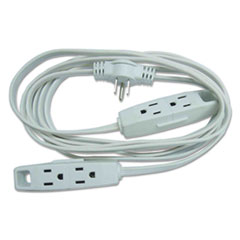 Desk Extension Cord, 2/6ft, White