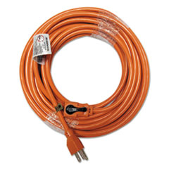 Indoor Extension Cord, Locking Plug, 50ft, Orange
