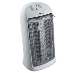 Quartz Tower Heater, 13 1/4&quot;w x 10 1/8&quot;d x 23 1/4&quot;h, White