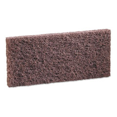 Heavy-Duty Brown Pads, 4 x 10, 20/Carton