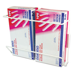 Wire Wall-Mount Glove Box Holder, 2-Box, Vertical,