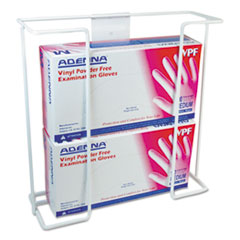 Wire Wall-Mount Glove Box Holder, 2-Box, Horizontal,