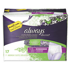 Discreet Incontinence Underwear, Large, Maximum