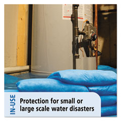 AQUAPAD Sandless Sandbag, Blue, 17&quot; x 22&quot; x 1&quot;, 5/Pack