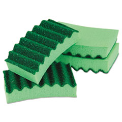 Durable Heavy Duty Scrub Sponges, 4 1/5 x 2 1/2 x