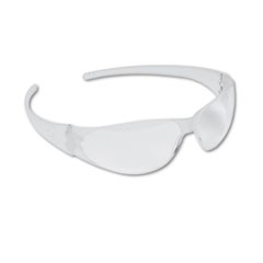 Checkmate Wraparound Safety Glasses, CLR Polycarb Frm,