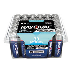 Alkaline Battery, AA, 30/Pack