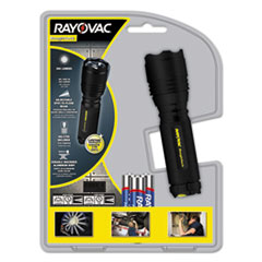LED Aluminum Flashlight, 3 AAA, Black