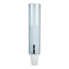 Large Pull-Type Water Cup Dispenser, Translucent Blue