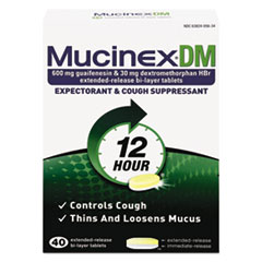 DM Expectorant and Cough Suppressant, 40 Tablets/Box