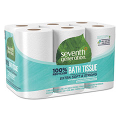100% Recycled Bathroom Tissue, 2-Ply, White, 240