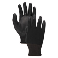 BOARDWALK PU PALM COATED GLOVES, BLACK, SIZE 9 (LARGE)