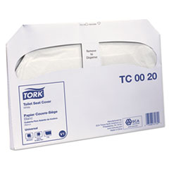 Toilet Seat Cover, 14.5&quot; x 17&quot;, White, 20/Carton