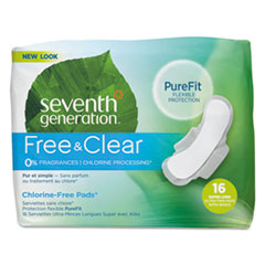 Chlorine-Free Ultra Thin Pads with Wings, Super Long,