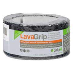 LavaGrip Anti-Slip Adhesive Strips, 2&quot; x 48&quot;, Black