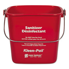 Kleen-Pail, Plastic, Red, 12/Carton