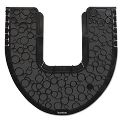 Commode Mat 2.0, Absorbant, Rubber, 22 x 22, Black,