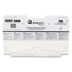 Evogen No Touch Toilet Seat Covers, 15 1/2&quot; x 9 1/4&quot;,