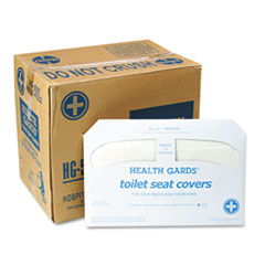 Health Gards Toilet Seat Covers, White, 250