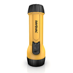 Industrial Tough Flashlight, Krypton Bulb, Yellow/Black