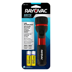 Flashlight, Rubber &amp; Aluminum, 3 V, LED,