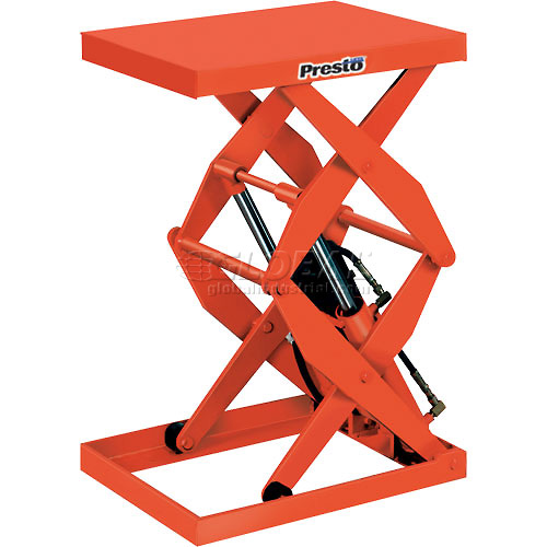 PRESTOLIFTS POWER DOUBLE SCISSOR LIFT TABLE DXS36-15