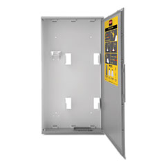 Spill Mop Storage Cabinet, 15&quot;w x 6&quot;d x 27.5&quot;h, Gray