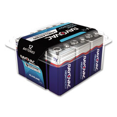 Alkaline Battery, 9V, 12/Pack
