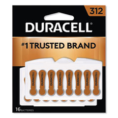 Button Cell Hearing Aid Battery #312, 16/Pk
