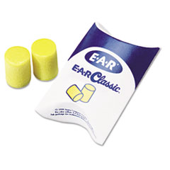 EAR Classic Earplugs, Pillow Paks, Uncorded, PVC