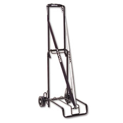 Luggage Cart, 125lb Capacity, 13 x 10 Platform, Black Steel