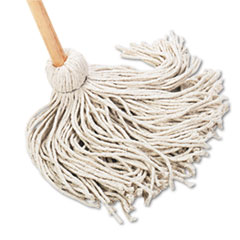 Deck Mop, 54&quot; Wooden Handle, 20oz Cotton Fiber Head,