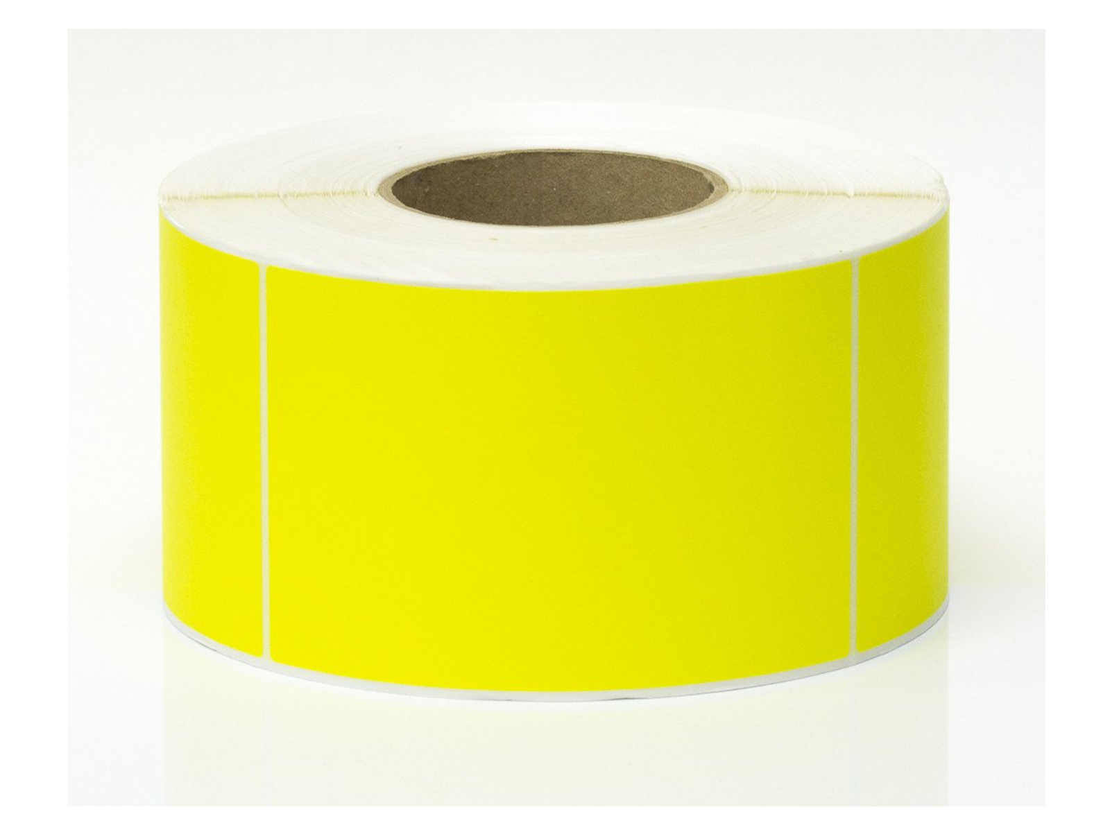 DIRECT THERMAL LABAL 4 X 6 STD PERF FLOOD YELLOW (PMS